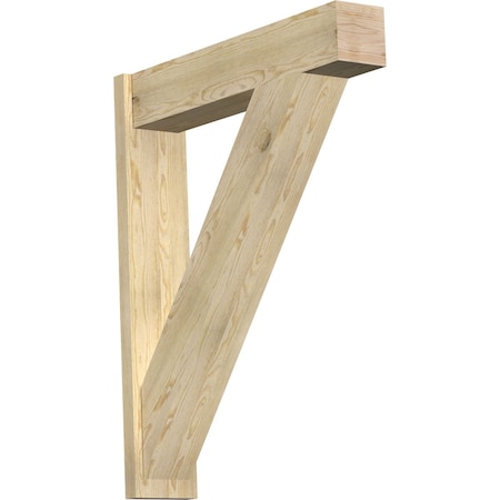 Ekena Millwork Traditional Block Rough Sawn Outlooker, Douglas Fir, 8"W x 38"D x 46"H OUT08X38X46TRA05RDF